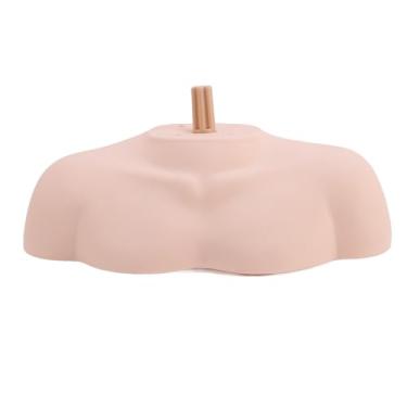 Imagem de Suporte de ombro para peruca, pele realista como suporte de manequim de ombro ampliado para cosmetologia, treinamento de cabeleireiro, material de pvc