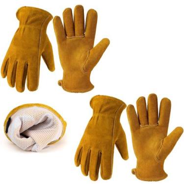 Imagem de Luvas de trabalho de jardinagem BESSTEVEN Leather Cowhide Thorn Proof
