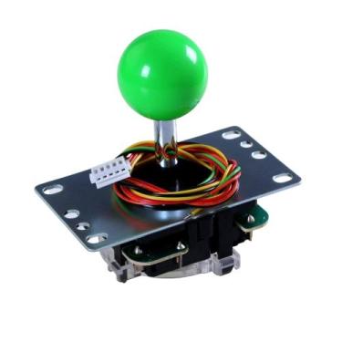 Imagem de Joystick SANWA JLF-TP-8YT verde original para jogo de arcade