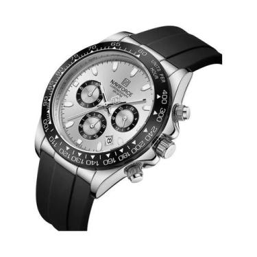 Imagem de Relógio De Pulso Masculino NAVIFORCE NF8054 Com Pulseira De Silicone C