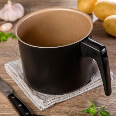 Imagem de Canecão Leiteira Fervedor Antiaderente Preto e Creme 2,5 Litros nº16 -
