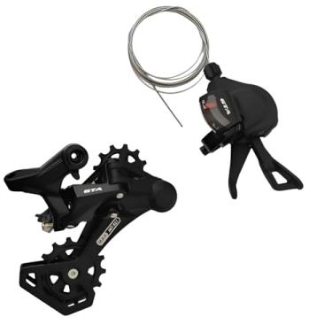 Imagem de Kit Câmbio 12 Velocidades Alavanca + Transmissão Traseira Cor Preto - GTA START