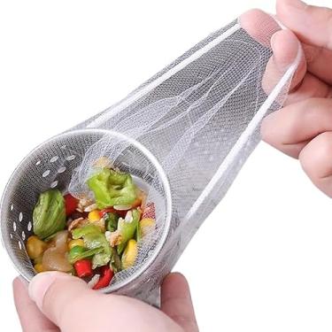 Imagem de 100 peças de filtro de pia de cozinha, saco de malha, sacos de filtro de rede descartáveis, pequenos antientupimento, pias descartáveis, tampas de drenagem para cozinha, banheiro, banheira