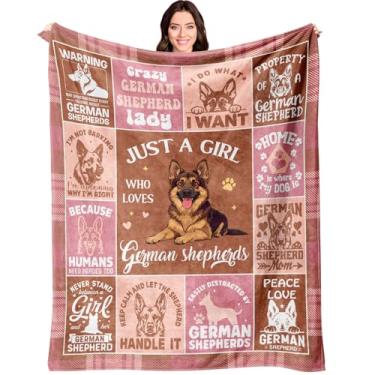 Imagem de Stbyiz Manta de pastor alemão 152 cm x 127 cm, presentes de pastor alemão, presentes temáticos de pastor alemão para mulheres, presentes de aniversário para donos de pastor alemão, presentes de mãe de