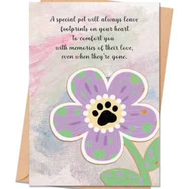 Imagem de uugtcard Cartão de simpatia por perda de cão ou gato, presente de simpatia atenciosa para donos de animais de estimação