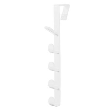 Imagem de Cabide de porta multiuso com suporte de carga forte com design montado na parede, para entrada de quarto e sala de estar (01)