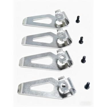 Imagem de Clipes de cinto, 4 peças 2401-20 kit de ganchos para ferramentas de perfuração com parafusos aptos para chave de fenda sextavada, ferramentas elétricas de 12 volts e chave de perfuração