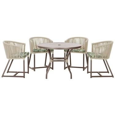 Imagem de Mesa Com 4 Cadeiras E Noronha Estofado 5 Trama Original Rami