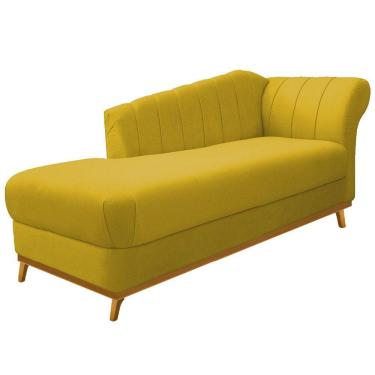 Imagem de Recamier 185Cm Lado Esquerdo Suede Amarelo