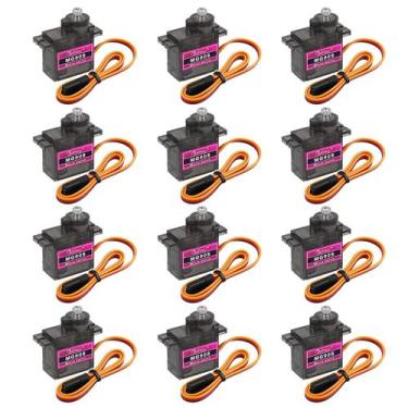 Imagem de Micro servomotor Beffkkip MG90S 9g Metal Gear 12PCS
