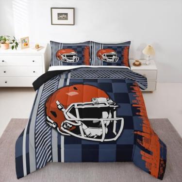 Imagem de Jogo de cama solteiro, futebol americano, cidade, rúgbi, esporte, bola, jogo de cama de solteiro, capacete de futebol americano, jogos competitivos, esporte europeu, laranja, cinza (Chicago)