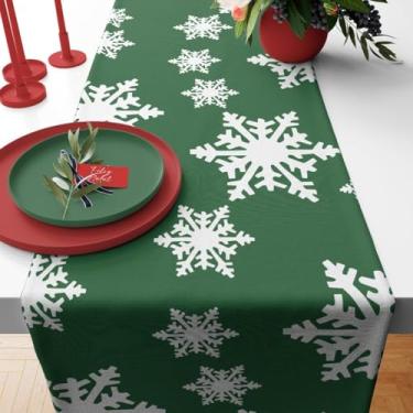 Imagem de Caminho de Mesa Natal, Caminho de Mesa Trilho Toalha Natal 4 Ou 6 Lugares, 1,35x0,40, Retrô(TME-16501)