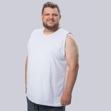 Imagem de Camiseta Regata masculina algodão plus size Machão Grande-Masculino