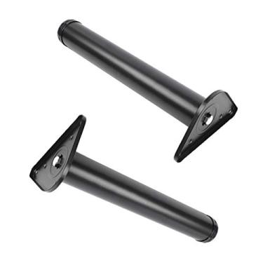 Imagem de ZJYWMM 2 peças de suporte de pés de mesa acessórios de móveis ajustáveis pernas de mesa pernas de móveis mesas de jantar pés de barra de metal pernas de mesa pés de suporte, pernas de substituição de
