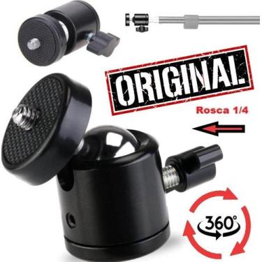 Imagem de Adaptador Ballhead Suporte Cabeça Tripe Ring Light Webcam - Leffa Shop