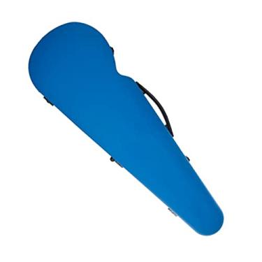 Imagem de Estojo De Violino De Triângulo Azul Tamanho 4/4 Leve Composto De Fibra De Carbono Higrômetro Embutido Tamanho Completo Estojo de Violino