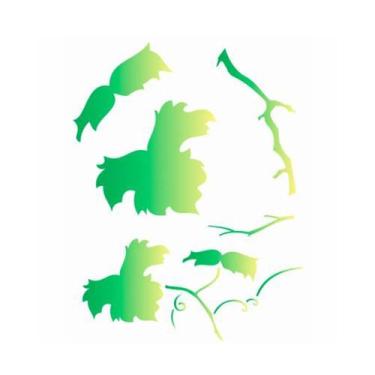 Imagem de Stencil de Acetato para Pintura 15x20 Folhas Uva Opa 1795