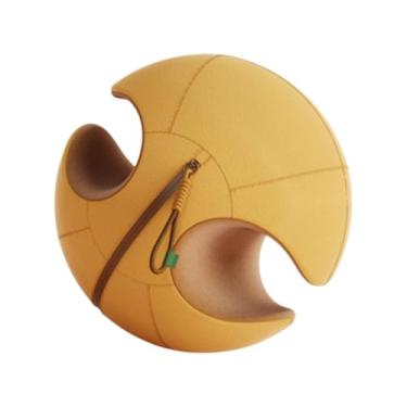 Imagem de rockible Bola de equilíbrio para ioga, fitness, bola de pilates, treinamento de núcleo, musculação, ginástica de viagem, bola de exercícios de 34 cm, bola de, Amarelo