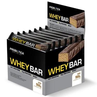 Imagem de Whey Bar (Caixa c/ 24un de 40g ) Probiótica - Max Titanium, Coco