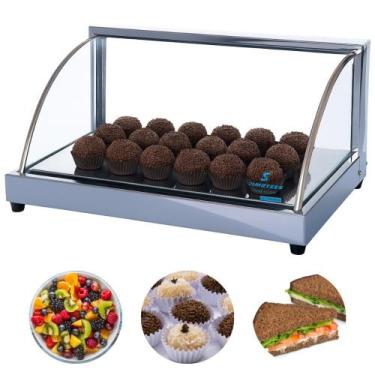 Imagem de Estufa Fria Para Doces Vidro Curvo Vitrine Com 3 Gelo-X Supritecs - Su