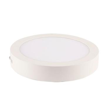 Imagem de Plafon Led Sobrepor Redondo 18w Blumenau 3000k Luz Amarela