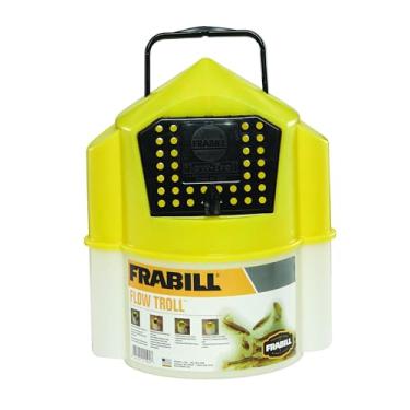Imagem de Frabill Recipiente de isca Flow Troll, 6 litros, amarelo/branco