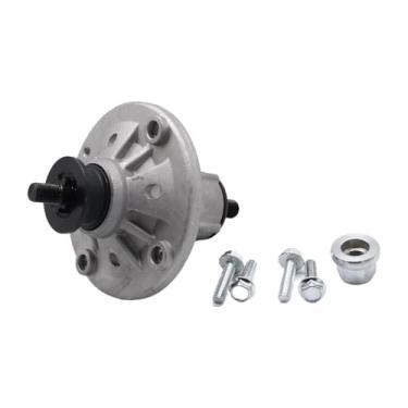 Imagem de Dualoai Conjunto do eixo do cortador de grama, AM134292 Substituição em metal Conjunto mandril AM137483 para tratores de grama Sport para x300 x324 x304