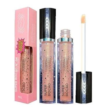 Imagem de Super Poderes Gloss Labial Volumizador Super Bocão N5 Rosa Intenso, Acabamento Brilhante, Hidratante, Longa Duração, 4ml