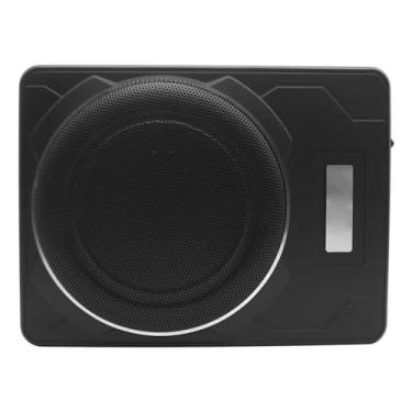 Imagem de Generic Subwoofer de Carro de 10 "1200 W, Alto-falante de Baixo Fino Sob o Assento Com Amplificador Integrado e Luz LED Azul, para Carros, Caminhões, SUVs, RVs, Barcos