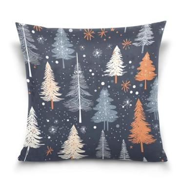 Imagem de Burbuja Capas de almofada 40,6 x 40,6 cm, capa de almofada de veludo macio para árvore de Natal decorativa para sofá, sofá, sala de estar, quarto