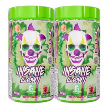 Imagem de Kit 2x Pre Treino Insane Clown Fruit Punch 350g - Demons Lab-Unissex
