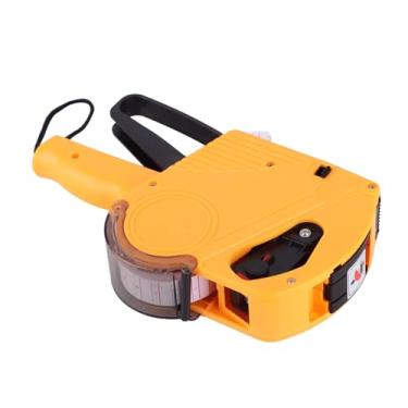 Imagem de Acouto Rotuladora Manual de 8 Dígitos Com Fita e Fácil Troca, Etiquetadora Robusta para Uso No Varejo e na Fábrica - Amarela (#12)