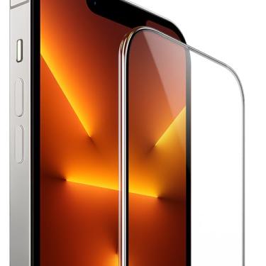 Imagem de Película de Vidro 3D Modelos iPhone 13 / iPhone13 Pro Proteção Completa da Tela | Anti Impacto | Borda Curvada | Alta Sensibilidade ao Toque | Anti-Riscos | Vidro Temperado Premium | Instalação Fácil (13 Pro Max / 14 Plus)