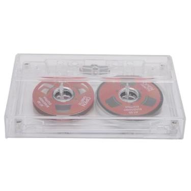 Imagem de Naroote Fita Cassete Em Branco Bobina a Bobina Adornada Com Móveis para Gravação de Som de 50 Minutos para Músicos, ABS e Material de Liga de Alumínio (Vermelho)