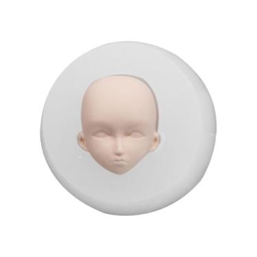Imagem de Colaxi Rosto de boneca de, modelo bebê, fácil de limpar, ferramenta para artesanato, silicone para resina, faça você mesmo, polimérica.