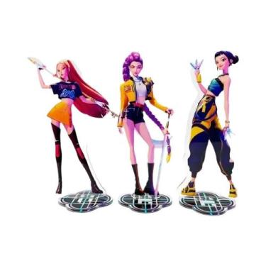 Imagem de Chaveiro Acrílico KPOP Demon Hunters Rumi Mira Zoe, Placas De Apoio, P