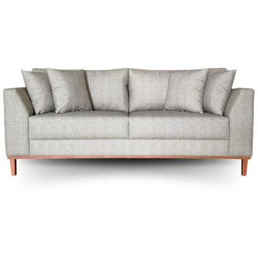 Imagem de Sofá  Pierri Tecido Acquablock Pé Base Madeira  210cm - 4R Estofados, 