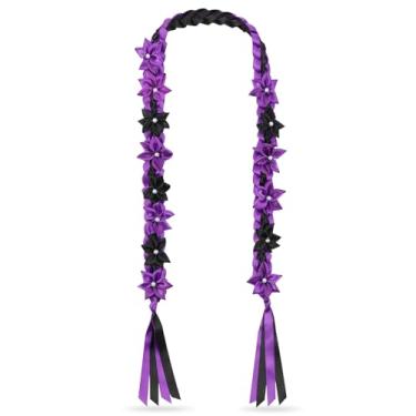 Imagem de TFTANFAN Colar floral havaiano Lei para cerimônia de graduação dinheiro lei presente para mulheres e homens, standard, Nylon, Sem Pedra Preciosa