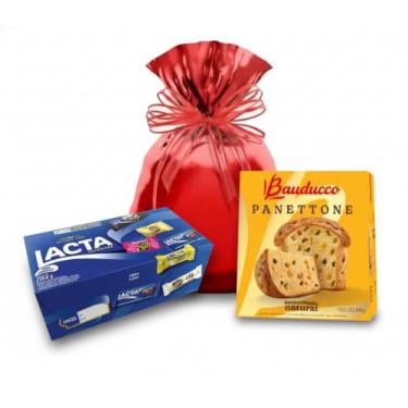 Imagem de Bombom Lacta e Panetonne Bauducco 400g