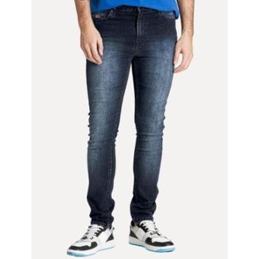 Imagem de Calça Tommy Jeans Masculina Skinny Simon Flag Escura-Masculino