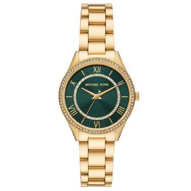 Imagem de Relógio Michael Kors Lauryn Mk4737/1dn Dourado E Verde