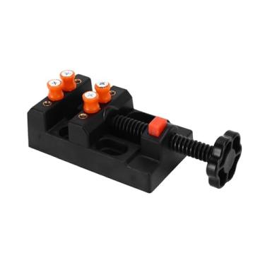 Imagem de Cryfokt Conjunto de Ferramentas de Broca Manual Broca de Torção Durável para Escultura Artesanal, Em Miniatura de Mandril Ajustável para Madeira, Plástico e PVC, 60 Unidades + Torno de Bancada para