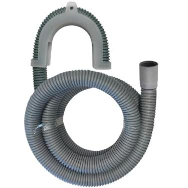 Imagem de Mangueira Saída Água Máquina De Lavar Universal 3m Metros Cinza Com Suporte | Kaztec