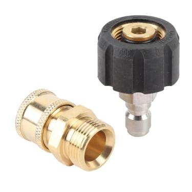 Imagem de aqxreight Acessórios de Conexão Rápida para Lavadora de Pressão Latão 3 / a M22 Conjunto de Adaptador de Lavadora de Pressão Fêmea Macho 15MM Campbell Não MI-T-M Acessórios de Conexão Rápida para de