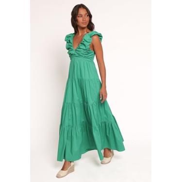 Imagem de Petal & Pup Vestido feminino Elina Maxi Verde, Verde, M