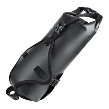 Imagem de oshhni Suporte para alforje de bicicleta, bagageiro traseiro para bikepacking com suporte de liberação rápida para bolsa de selim de alta