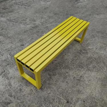 Imagem de LOERSS Banco de costas nuas ao ar livre, banco de pátio sem costas, banco ao ar livre, bancos de pátio, banco de jardim, para varanda, praia ao ar livre, banho de sol, pátio, piscina, quintal, gramado