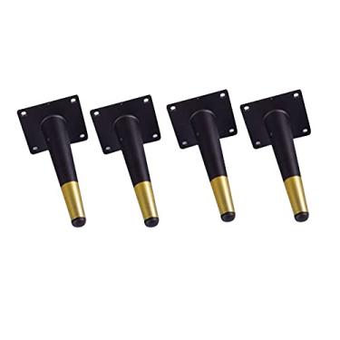 Imagem de TRGCJGH Pernas de móveis pernas de sofá pernas de móveis de metal para armário sofá suporte de TV estante 4 peças, B-11,8 polegadas