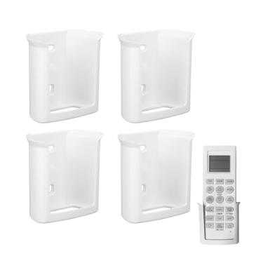 Imagem de VBESTLIFE Suporte de Controle Remoto, Organizador Abs Montado na Parede para Controles Remotos de Alto-falante de Tv de Ar Condicionado, Com Montagem Adesiva de Parafuso