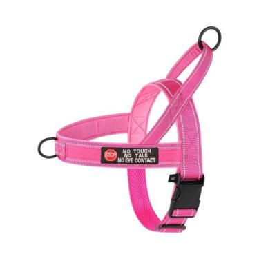 Imagem de Coleira Tática Militar Refletiva Sem Puxar Para Cães, Colete Almofadad